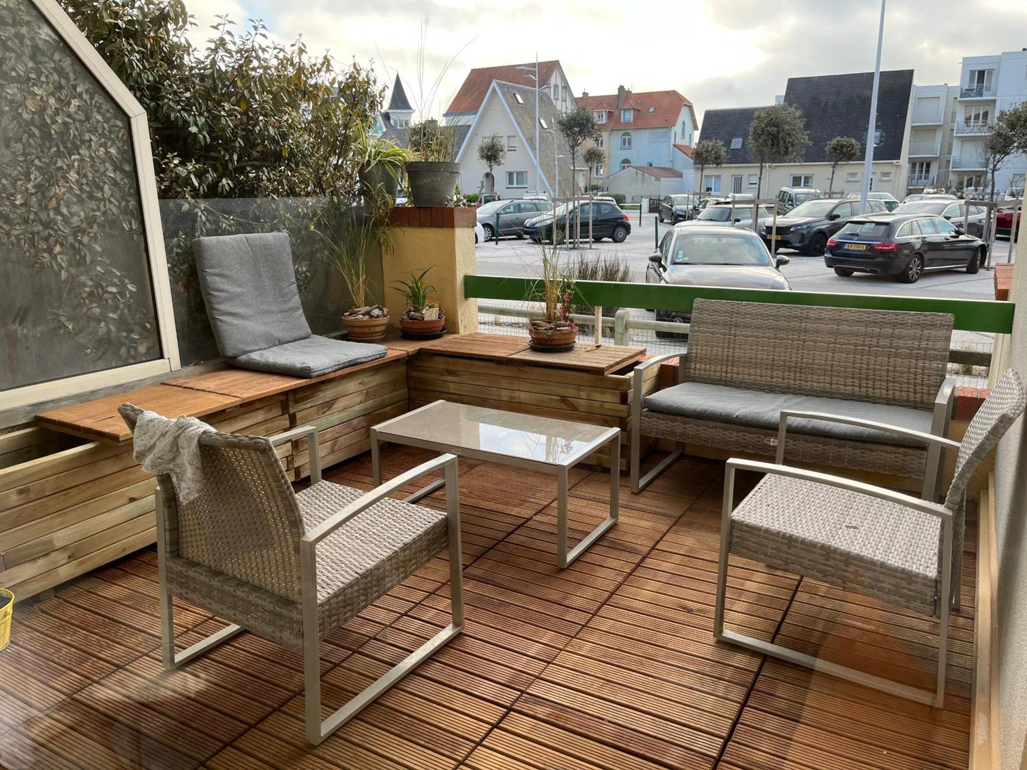 Agreable Appartement Et Terrasse A 2 Pas De La Mer 위머로우 외부 사진
